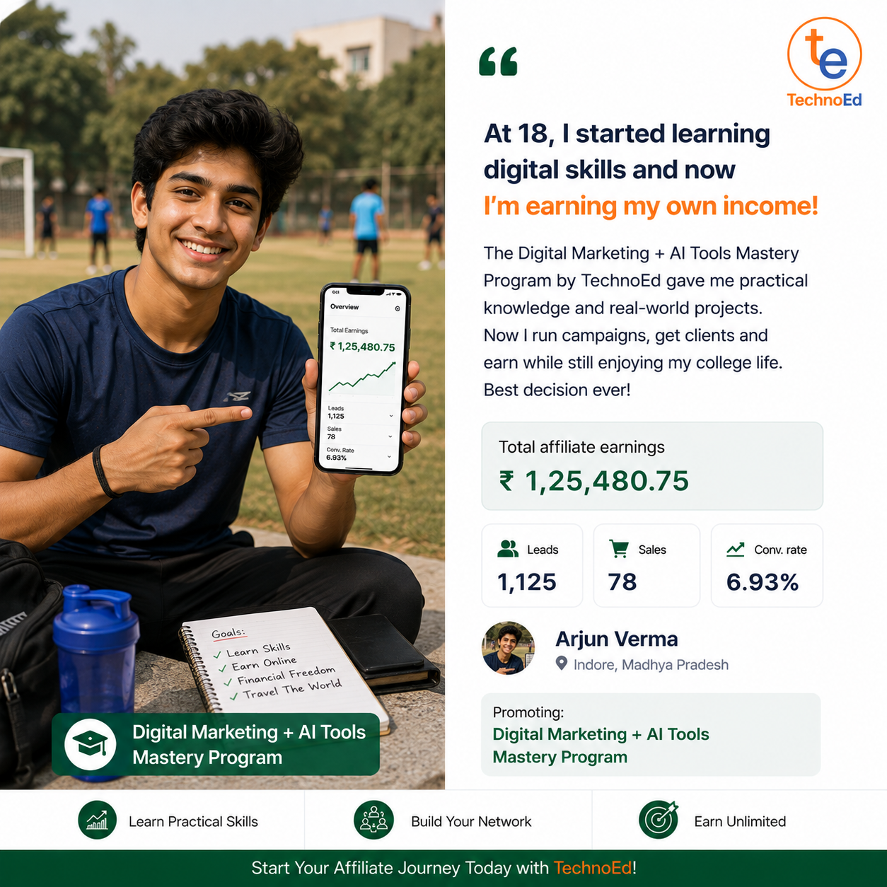 TechnoEd learner testimonial