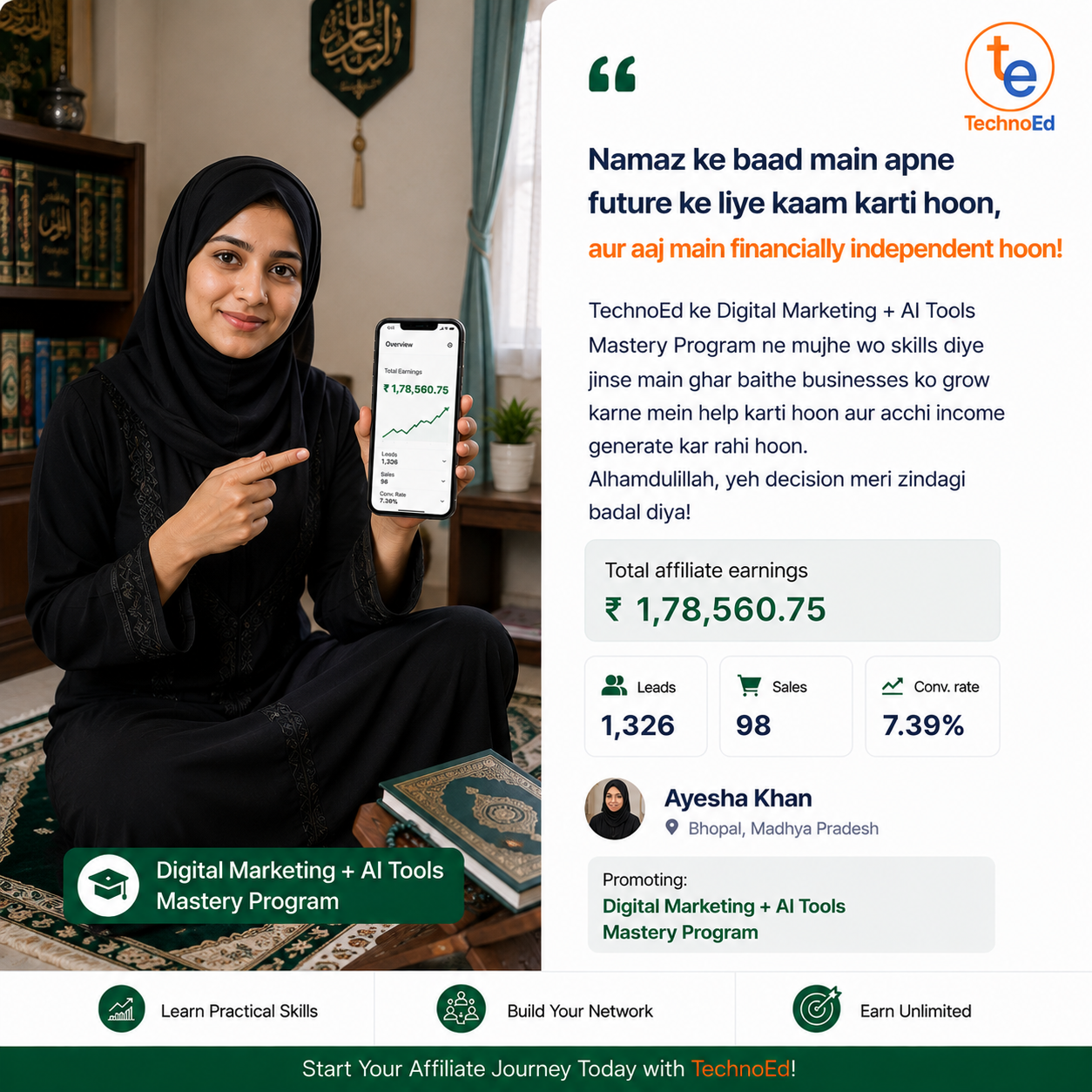 TechnoEd learner testimonial
