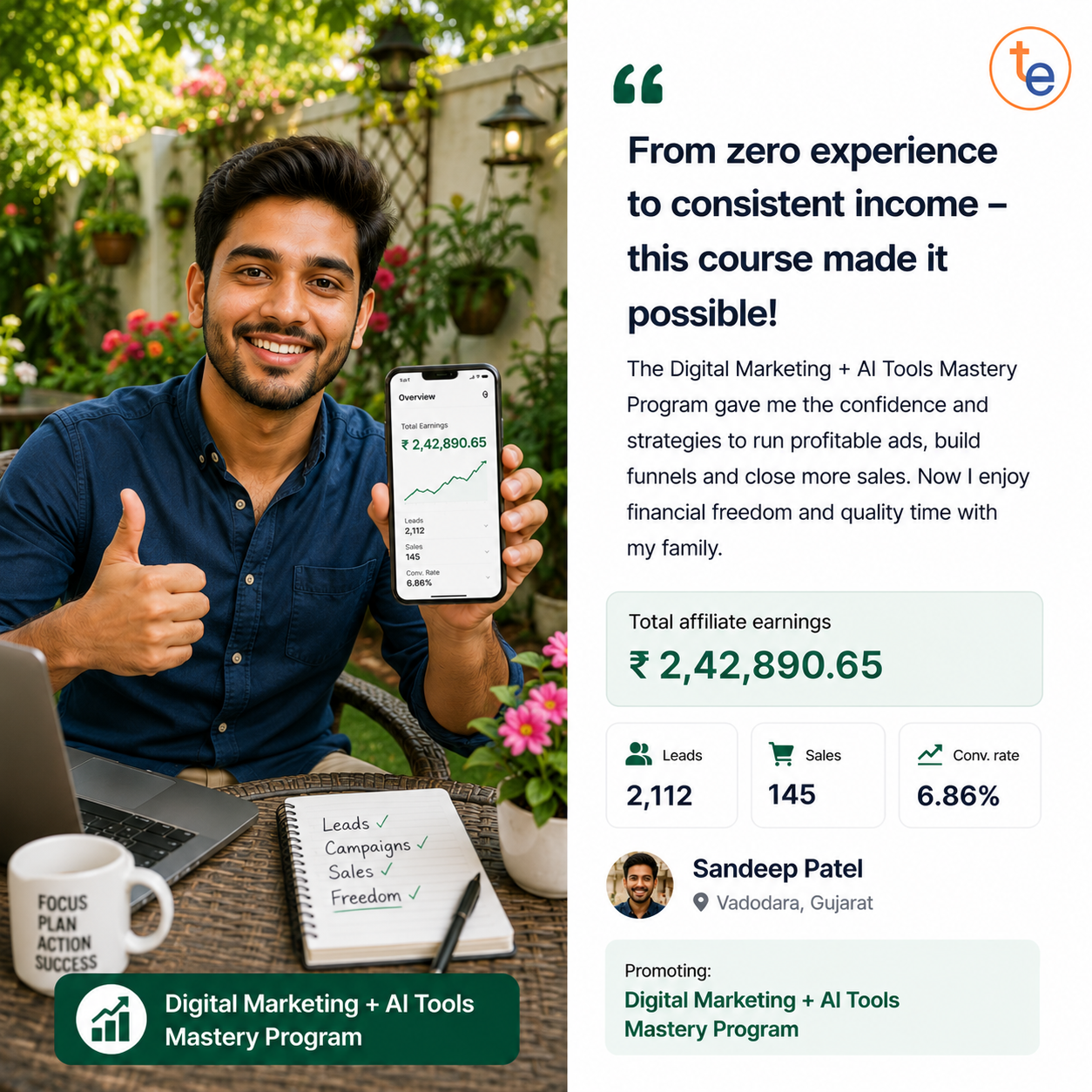 TechnoEd learner testimonial