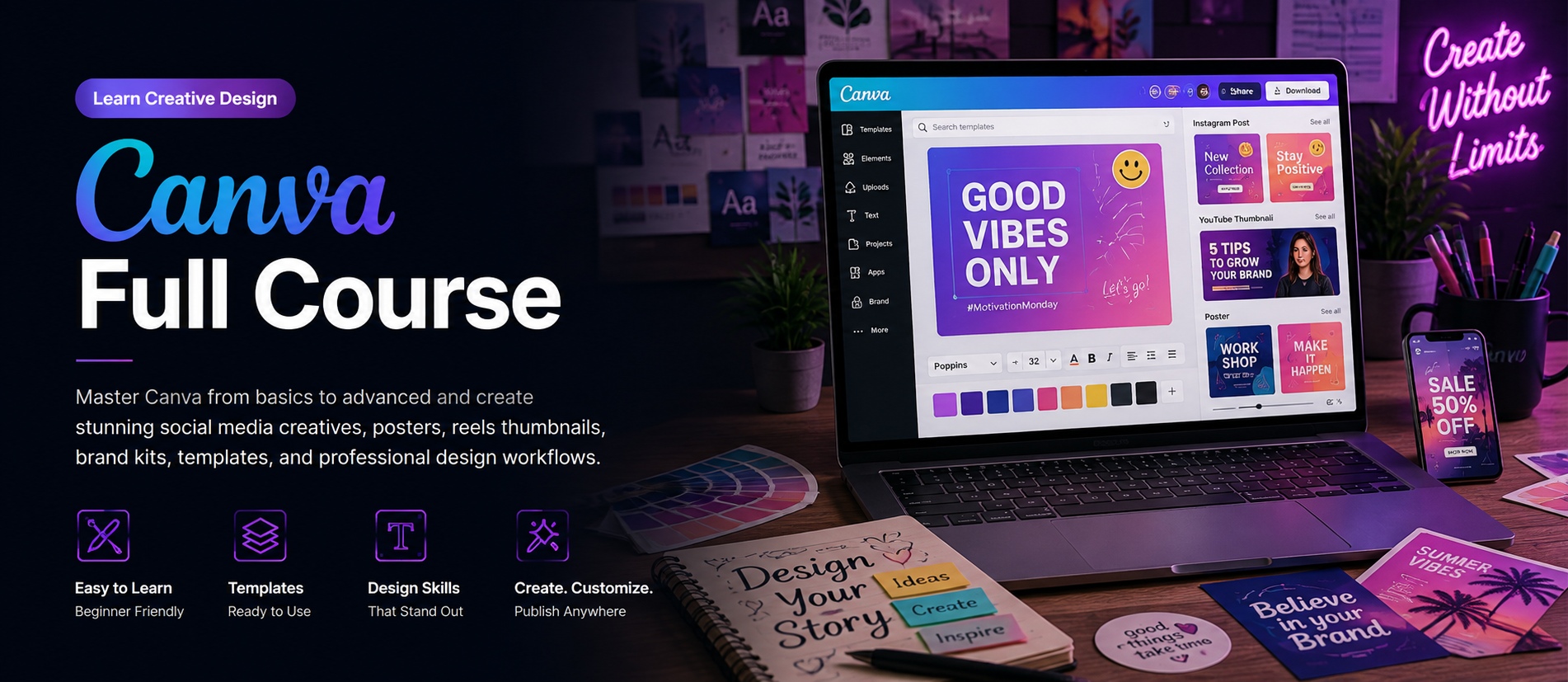 Canva Full Course course banner