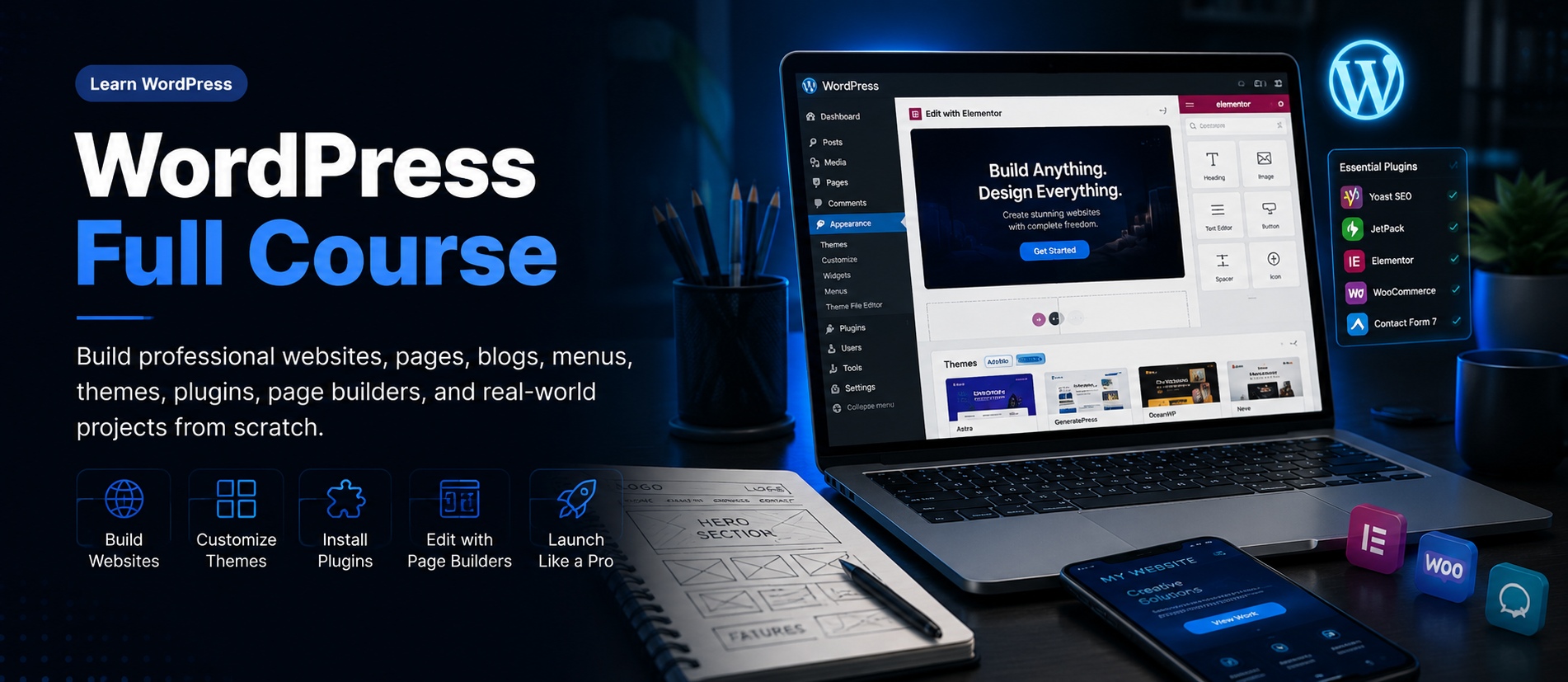 Wordpress Full Course course banner