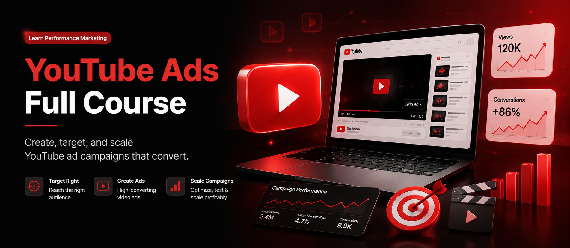 YouTube Ads  Full Course course banner